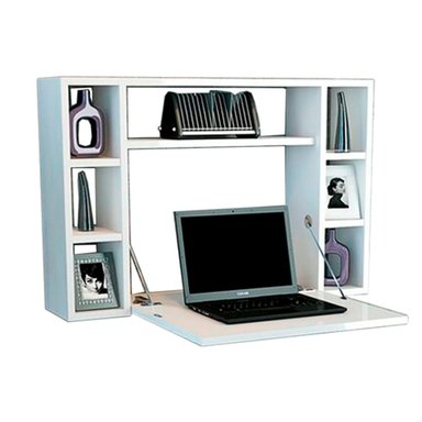 ESCRITORIO PLEGABLE MUEBLES CRISOSTOMO HOME OFICCE BLANCO MEDIANO - 2