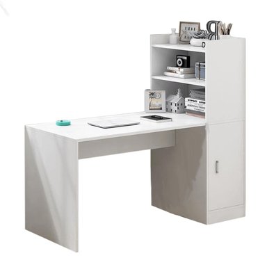 ESCRITORIO ESTANTE MUEBLES CRISOSTOMO HOME OFICCE BLANCO MODERNO 120CM