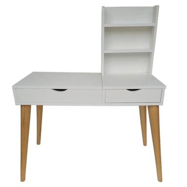 ESCRITORIO TOCADOR MUEBLES CRISOSTOMO HOME OFICCE BLANCO VINTAGE 100CM