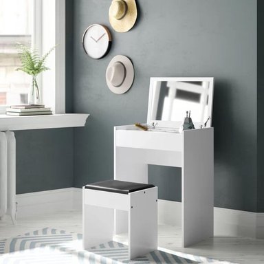 ESCRITORIO TOCADOR MUEBLES CRISOSTOMO HOME OFICCE BLANCO 60CM - 3