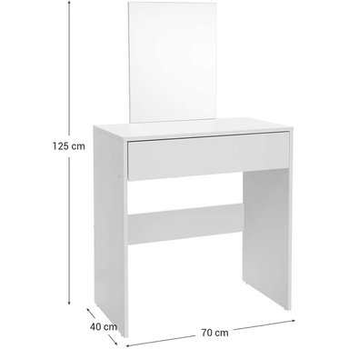 TOCADOR MAQUILLAJE MUEBLES CRISOSTOMO HOME OFICCE BLANCO 70CM - 4