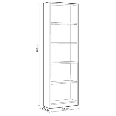 LIBRERO MUEBLES CRISOSTOMO HOME OFICCE BLANCO JUVENIL - 2