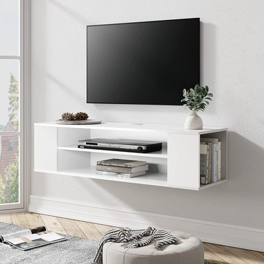 MUEBLE PARA TV MUEBLES CRISOSTOMO HOME OFICCE MODERNO 55 PULGADAS BLANCO - 2