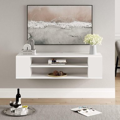 MUEBLE PARA TV MUEBLES CRISOSTOMO HOME OFICCE MODERNO 55 PULGADAS BLANCO - 3
