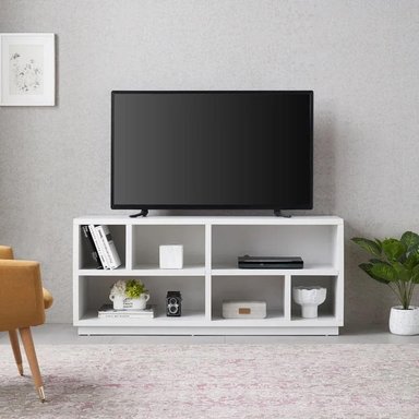CENTRO DE ENTRETENIMIENTO MUEBLES CRISOSTOMO HOME OFICCE PARA TV 65 PULGADAS BLANCO - 1