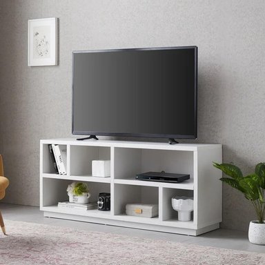 CENTRO DE ENTRETENIMIENTO MUEBLES CRISOSTOMO HOME OFICCE PARA TV 65 PULGADAS BLANCO - 3