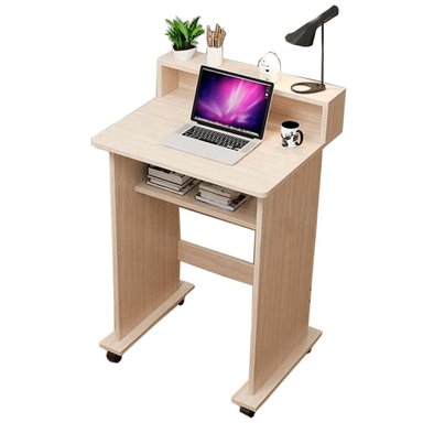 ESCRITORIO JUVENIL MUEBLES CRISOSTOMO HOME OFICCE 60 CM X 60 CM CON RUEDAS CARVALHO