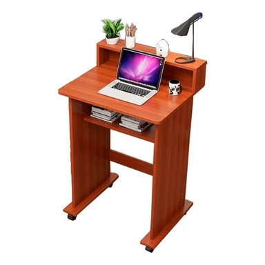 ESCRITORIO JUVENIL MUEBLES CRISOSTOMO HOME OFICCE 60 CM X 60 CM CON RUEDAS CEDRO