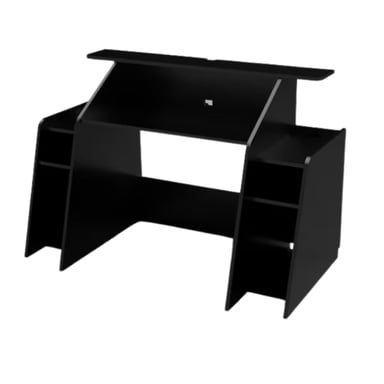 ESCRITORIO GAMER MUEBLES CRISOSTOMO PRO ELITE 150 CM X 150 CM NEGRO PARA PC - 4