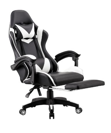 SILLA GAMER ERGONÓMICA RECLINABLE NEGRO MC408