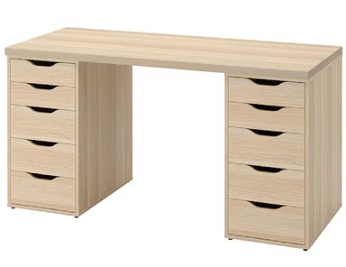 ESCRITORIO DE MELAMINA MODERNO MALVA 140CM