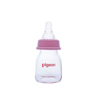 BIBERÓN PIGEON PERISTÁLTICO DE VIDRIO ROSADO 50ML / 2OZ. - 1