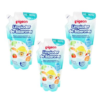 LIMPIADOR LIQUIDO PIGEON  650 ML REFILL - PACK X 3 UN