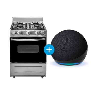 COMBO COCINA DE PIE IMACO 4 QUEMADORES Y  PARLANTE INTELIGENTE AMAZON ALEXA ECHO DOT