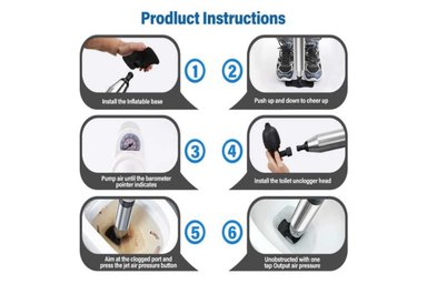 DESATORADOR A PRESIÓN EL MEJOR PRECIO NEGRO PARA INODORO LAVADERO CON ACERO INOXIDABLE - 4