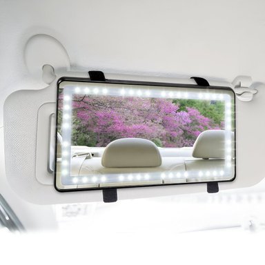 ESPEJO LED TACTIL CON LUZ REGULABLE EL AUTO VISPERA PARASOL NEGRO - 2