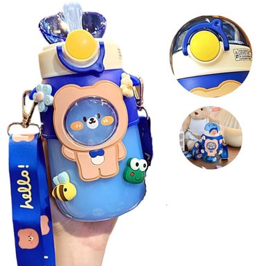 TOMATODO EL MEJOR PRECIO BEAR PORTATIL CON SOPORTE Y CAPACIDAD 720ML AZUL