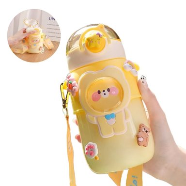 TOMATODO EL MEJOR PRECIO OSO PORTATIL BEAR CON SORBETE CAPACIDAD 720 ML AMARILLO