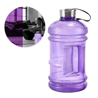 TOMATODO 2.2L TIPO BIDON TRANSPARENTE DEPORTIVO MORADO