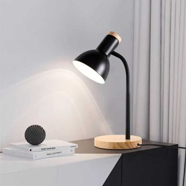 LAMPARA EL MEJOR PRECIO NÓRDICO NEGRO ESCRITORIO DORMITORIO OFICINA MODELO FLEXIBLE - 3