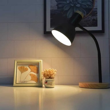 LAMPARA EL MEJOR PRECIO NÓRDICO NEGRO ESCRITORIO DORMITORIO OFICINA MODELO FLEXIBLE - 4