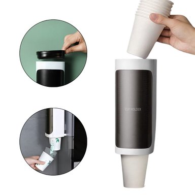 DISPENSADOR EL MEJOR PRECIO ADHESIVO BLANCO VASOS DESCARTABLES 1 FILA