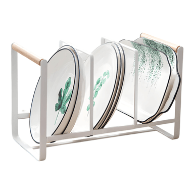 Porta Platos de 3 Divisiones Organizador de Cocina Multiuso