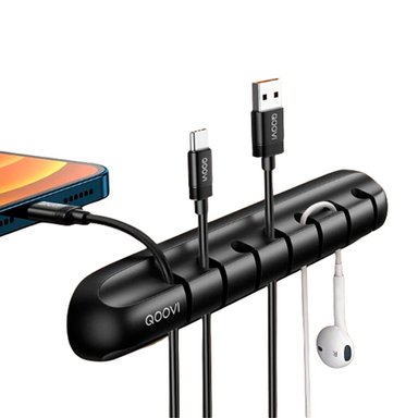 PACK DE 2 ORGANIZADORES DE CABLES CON ADHESIVOS PARA ESCRITORIO