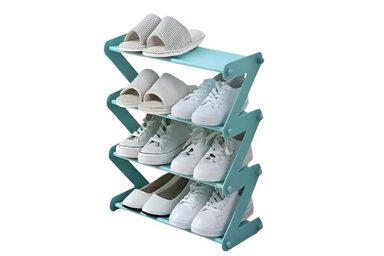 ZAPATERA EL MEJOR PRECIO 4 NIVELES 4 NIVELES CELESTE ORGANIZADOR