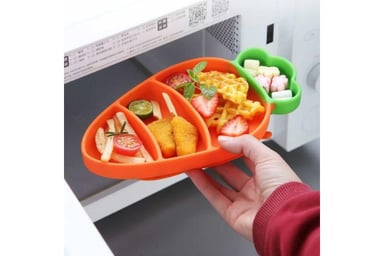 SET EL MEJOR PRECIO PLATO ZANAHORIA NARANJA PARA BEBÉ - 4