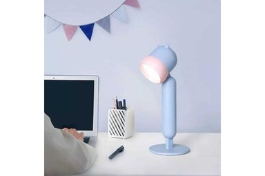 LAMPARA EL MEJOR PRECIO ANIMALITO CELESTE RECARGABLE TACTIL NIÑOS - 3
