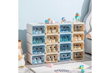 CAJA ZAPATILLAS EL MEJOR PRECIO CELESTE SNEAKER BOX NIÑOS Y6 - 5