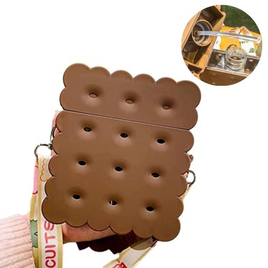 TOMATODO EL MEJOR PRECIO GALLETA PORTÁTIL KAWAI CAPACIDAD 380 ML MARRÓN