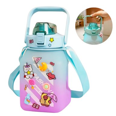 TOMATODO EL MEJOR PRECIO SPORTS PORTÁTIL CON STICKERS 2D Y 3D 1500 ML VERDE