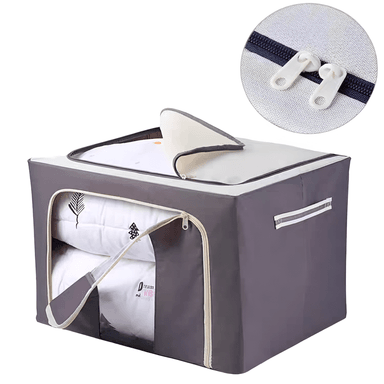 ORGANIZADOR DE SABANAS EDREDONES PARA CLOSET PLEGABLE GRIS