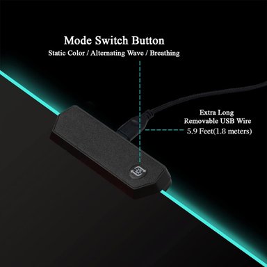 MOUSE PAD RGB GAMER CON LED MULTICOLOR 80 CM - 3