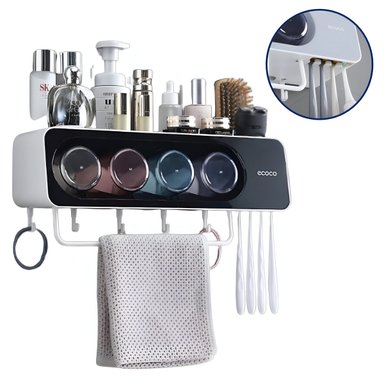 ORGANIZADOR DE BAÑO CON 4 VASOS