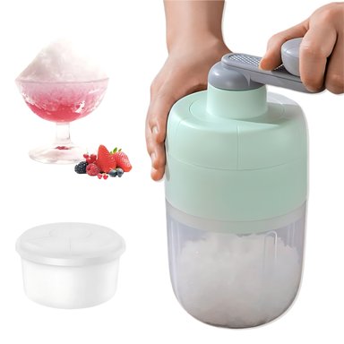 TRITURADOR DE HIELO MANUAL PARA HELADOS Y POSTRES COLOR VERDE