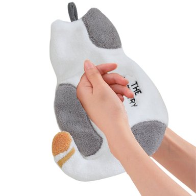 PACK DE 2 SECADOR DE MANO ABSORBENTE DISEÑO GATO GRIS