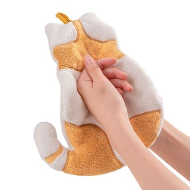 PACK DE 2 SECADOR DE MANO ABSORBENTE DISEÑO GATO NARANJA