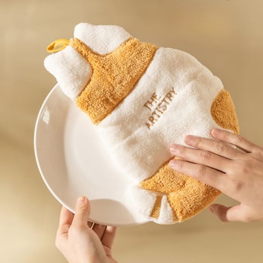 PACK DE 2 SECADOR DE MANO ABSORBENTE DISEÑO GATO NARANJA - 2