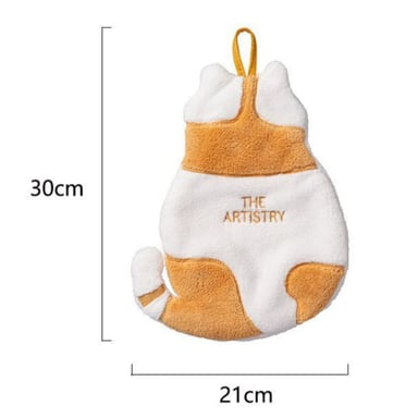PACK DE 2 SECADOR DE MANO ABSORBENTE DISEÑO GATO NARANJA - 6