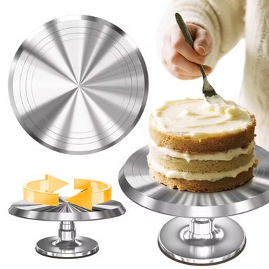 BASE GIRATORIA PARA TORTAS DE ALUMINIO
