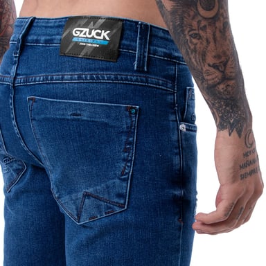 PANTALÓN SKINNY HOMBRE GZUCK GJ SERIE 107 MODA STRETCH DENIM - 5