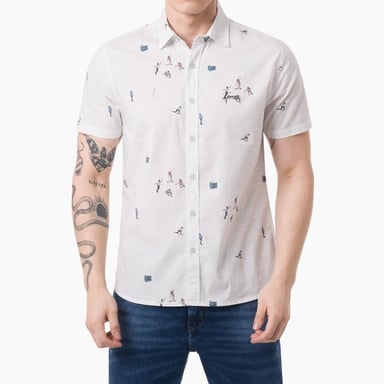 CAMISA MODA SKILLX POPELINA STRETCH HOMBRE - 1