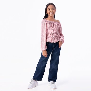 PANTALON CLASICO DENIM STRETCH PARA NIÑA BELEN