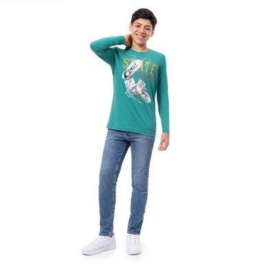 PANTALON MODA DENIM STRETCH PARA NIÑO COPER