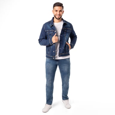 CASACA DENIM STRETCH HOMBRE KHENAT - 4