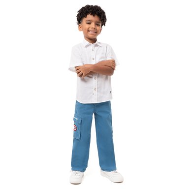 PANTALÓN DRILL STRETCH NIÑO PIONIER LEBRON-MARVEL