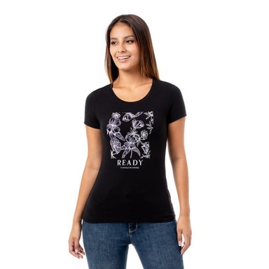 POLO MUJER PIONIER NEGRO XIKARI TSHIRT JERSEY FULL LYCRA